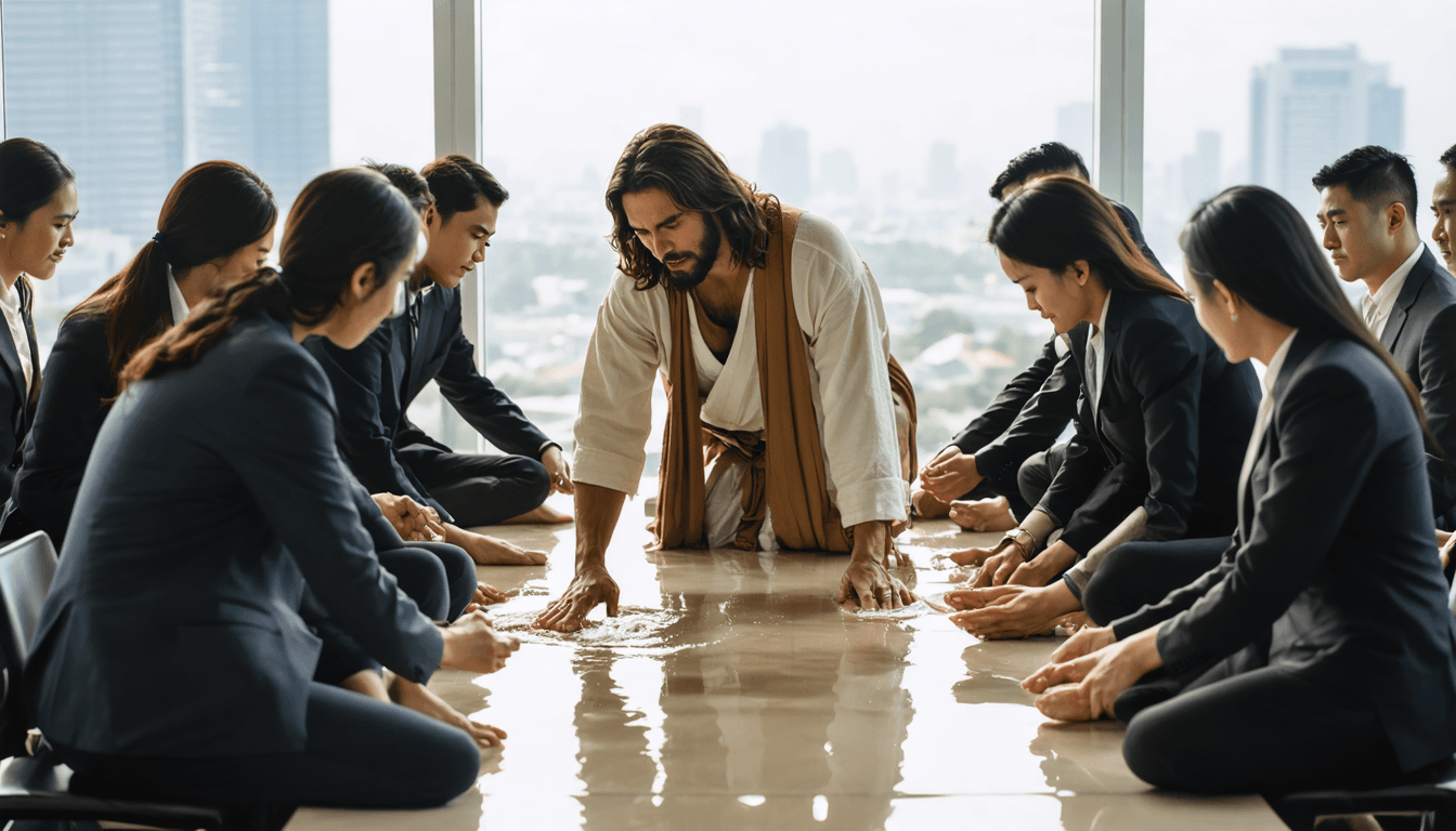 Pemimpin yang Melayani: Ketika Yesus Membasuh Kaki di Ruang Boardroom