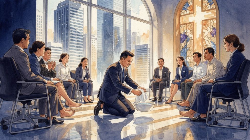 Pemimpin yang Melayani: Ketika Yesus Membasuh Kaki Murid-Nya di Jakarta Modern