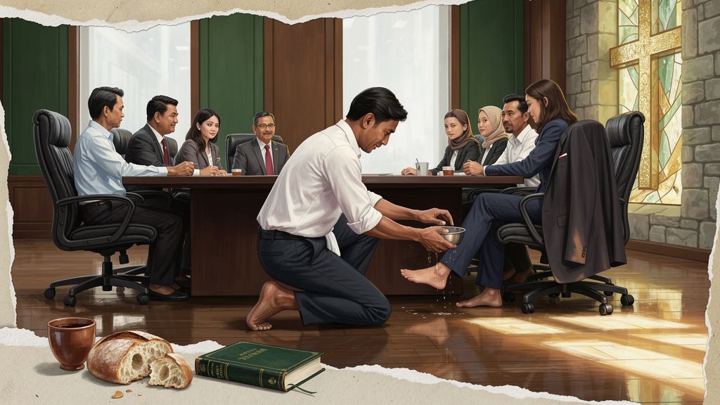Pemimpin yang Melayani: Ketika Yesus Membasuh Kaki di Ruang Boardroom
